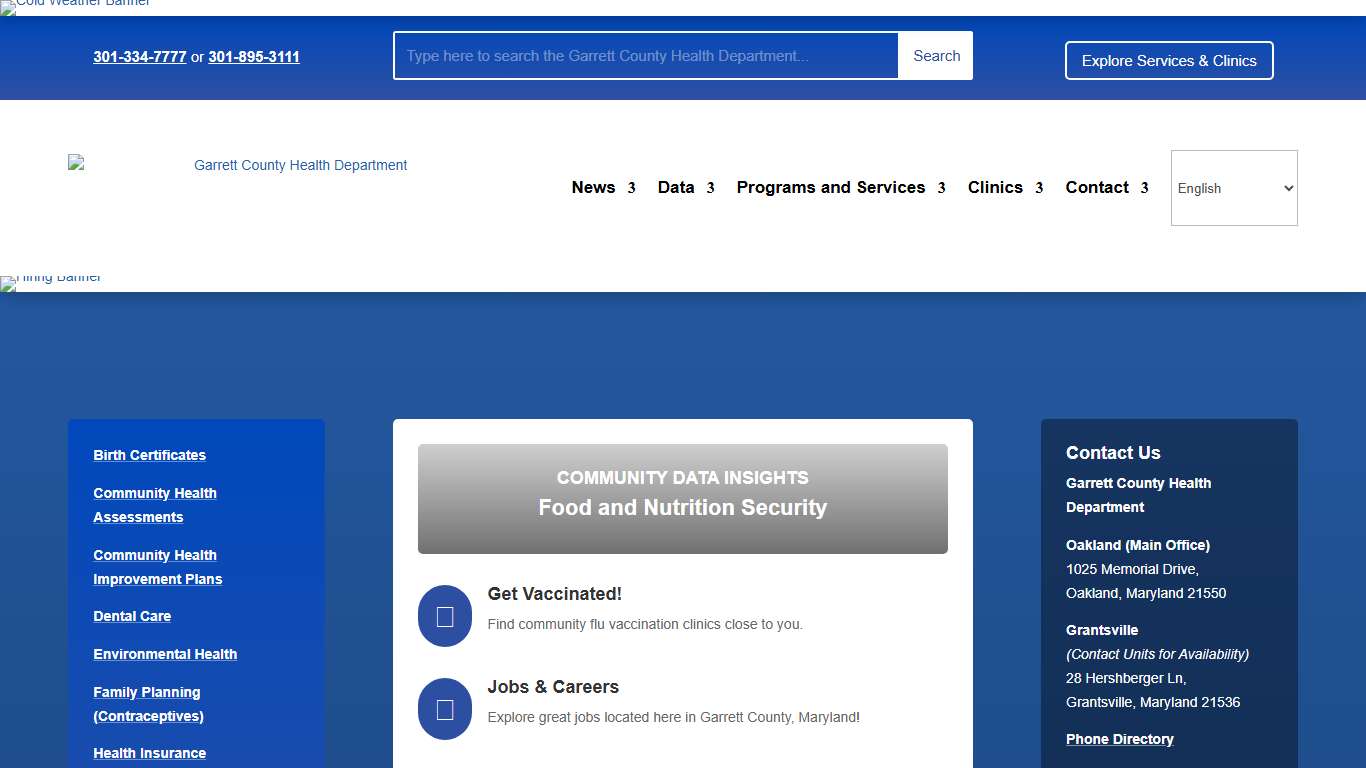 Home - Garrett County Health Department - 2026 Homepage - Garrett County Health Department